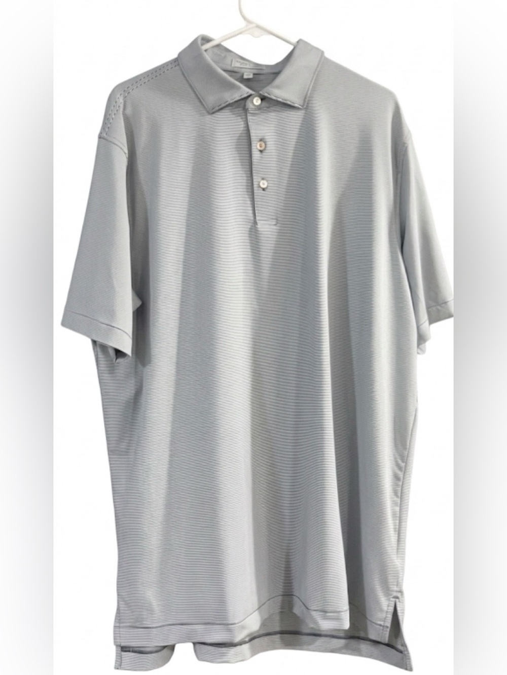 Peter Millar Summer Comfort Jubilee Striped Polo Shirt Men XL Navy White Golf